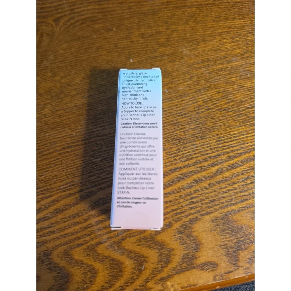SACHEU Lip Glaze Elixir ~ 01 BUNNY‎ EAR ~ .12 Fl Oz / 3.5mL
